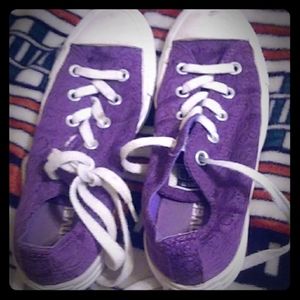 Purple all star converse